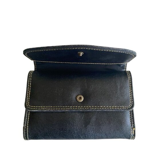 Daniel Ray Black Folded Wallet Snap Closure - Picture 3 of 8